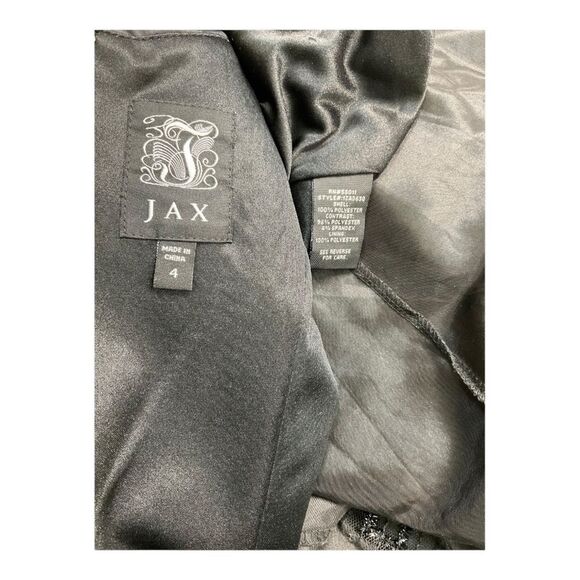 JAX Women’s Black  Evening Gown Maxi Dress. Size 4. - Picture 7 of 12